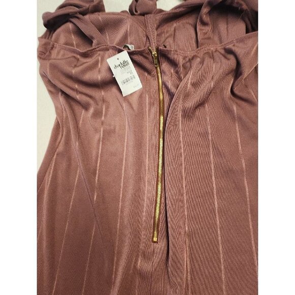 Charlotte Russe High Neck Sleeveless Maxi Dress Mauve Sz XL New - Picture 5 of 8